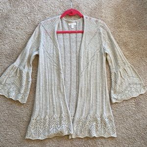 LC Lauren Conrad Neutral Cardigan